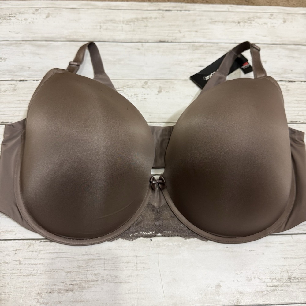 NWT Torrid Curve Bra 46DDD Push-Up T-Shirt 360 Back Smoothing Brwn Full Coverage